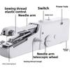 Portable Hand Sewing Machine Quick Handheld Sewing Tool Mini Electric Home DIY Apparel Supplies Arts Crafts