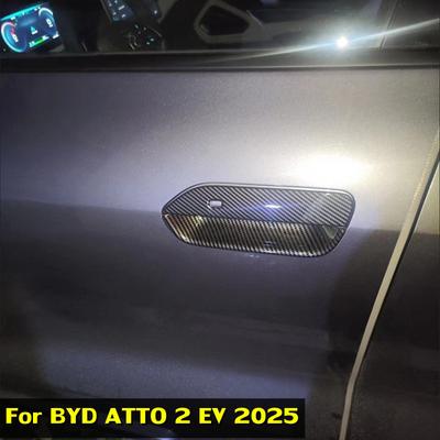 For Byd ATTO 2 EV 2025 Accessories ABS Carbon Door Handle Cover Door Bowl Anti-Scratch Trim Decorative Stickers