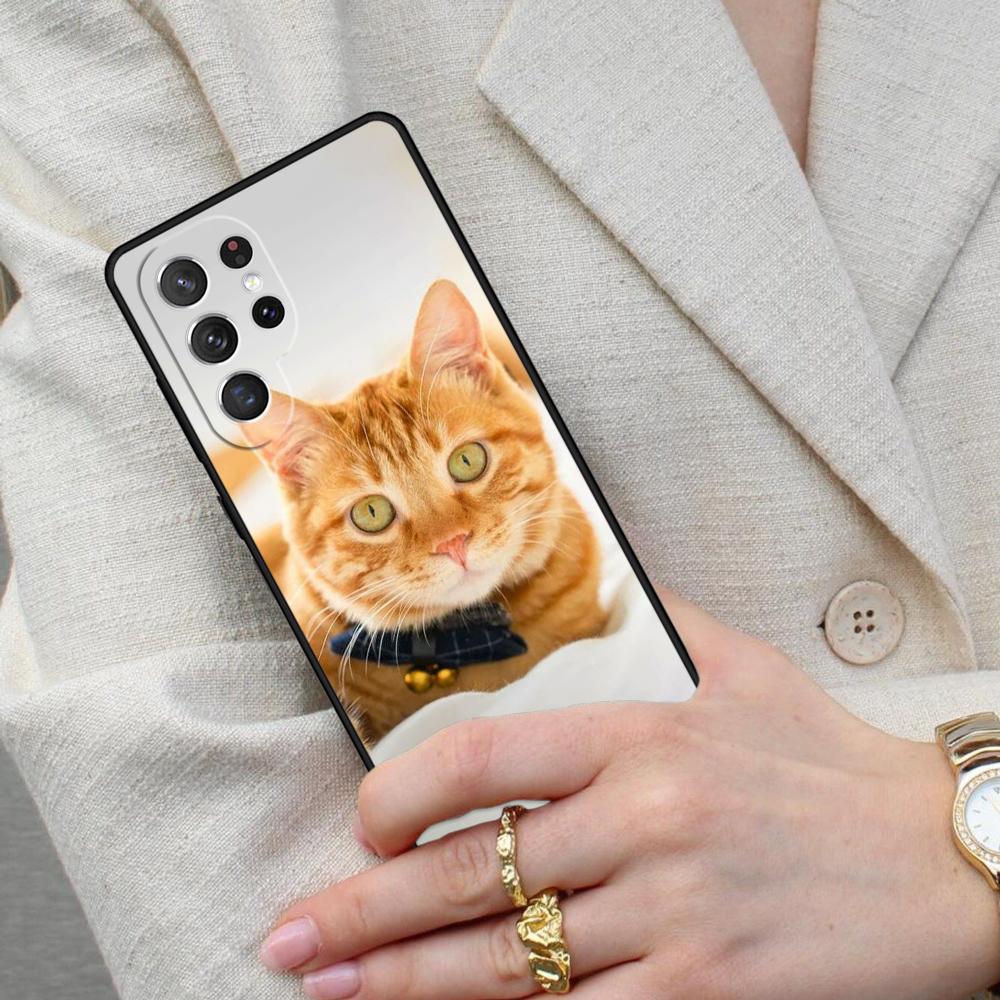 Cute Cat Animal SOFT Cell Phone Case for Samsung Galaxy S26 Ultra S25 S24 S23 S22 S21 S20 Note10 Cover