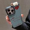 Korean Cute 3D Lying Cat Cartoon Dog Phone Case For iPhone 13 11 16 15 12 14 17 Pro Max 17Air Lichee Pattern Soft Silicone Cover