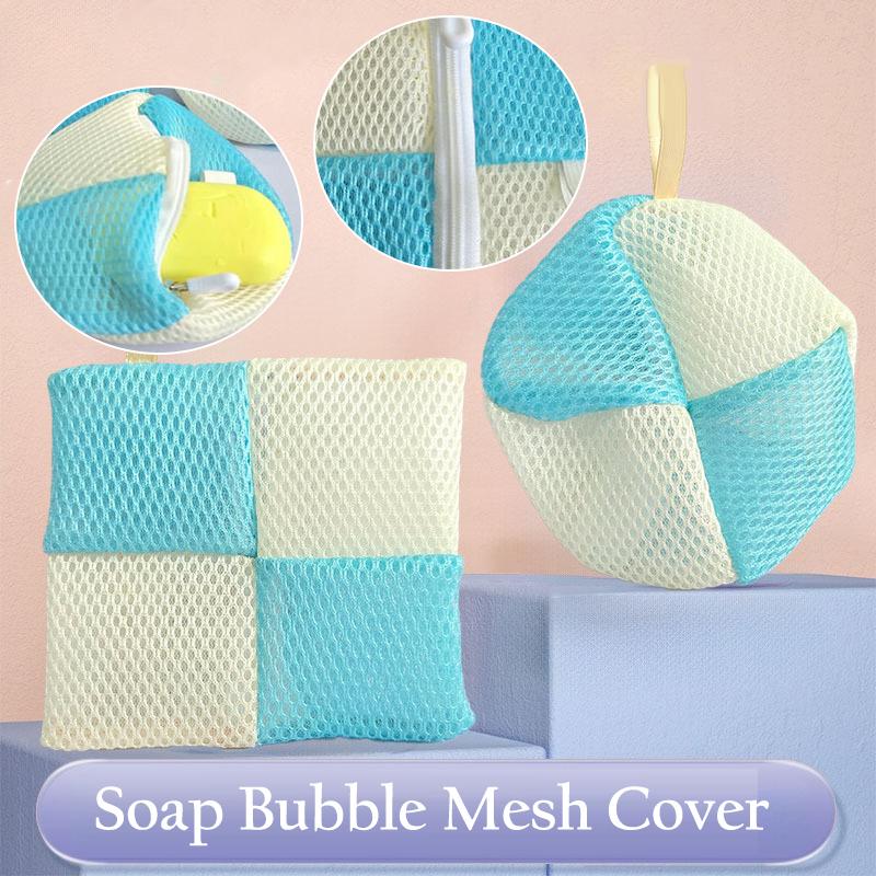 2In1 Seifenschaumnetz Weiche Netzsäckchen mit Kordelzug Badekugeln Körperreinigung Schaumhelfer Duschgel Badezimmerseifen Aufbewahrungswerkzeug