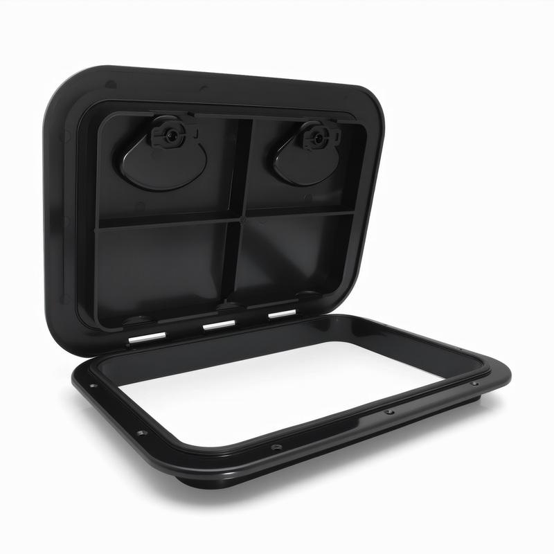 Waterproof Deck Access Hatch Cover ABS Plastic Anti-UV Non-Skid pection for Marine Boat Yacht RV Accessories Black White