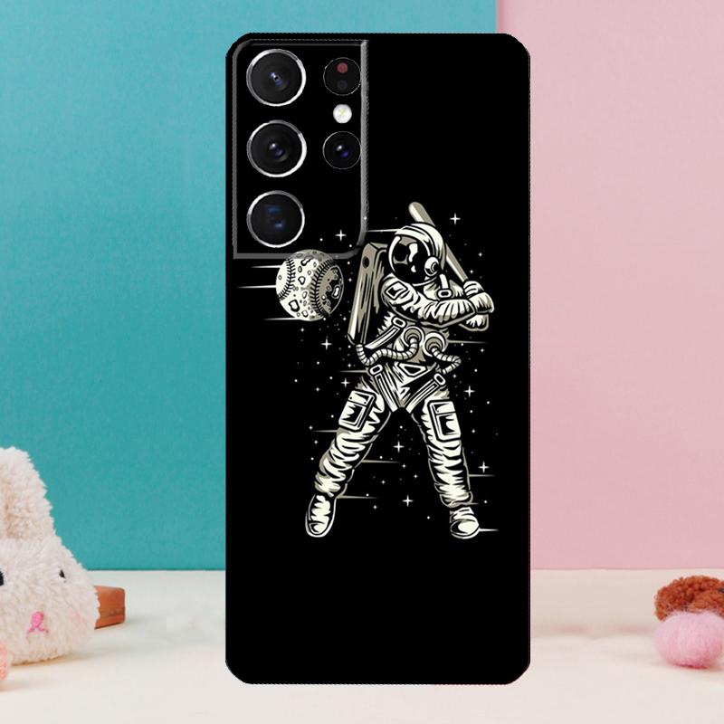 Cartoon Space Astronaut Phone Case For Samsung Galaxy S25 S23 S22 S21 Ultra S9 S10 S20 Plus S24 FE Funda Cover Shell