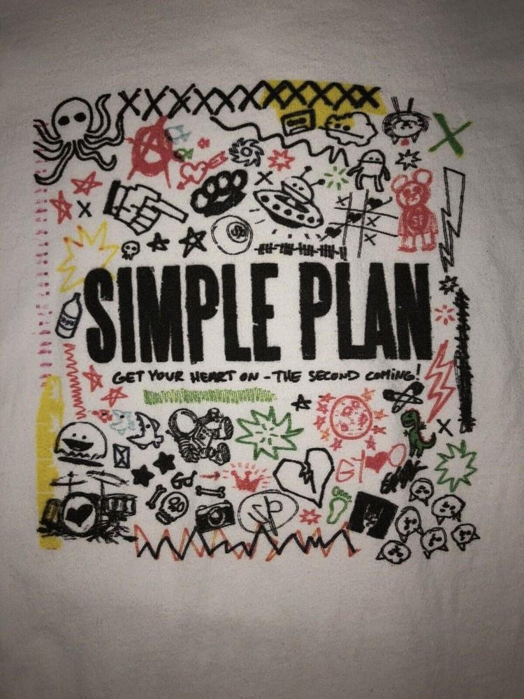 Simple Plan Get Your Heart On The Second Coming Shirt White S-5XL 1J0696 Unisex T-Shirt S