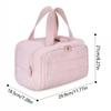 Multipocket Design Travel Toiletry Bag Zipper Closure Portable Makeup Pouch  Shower Organizer