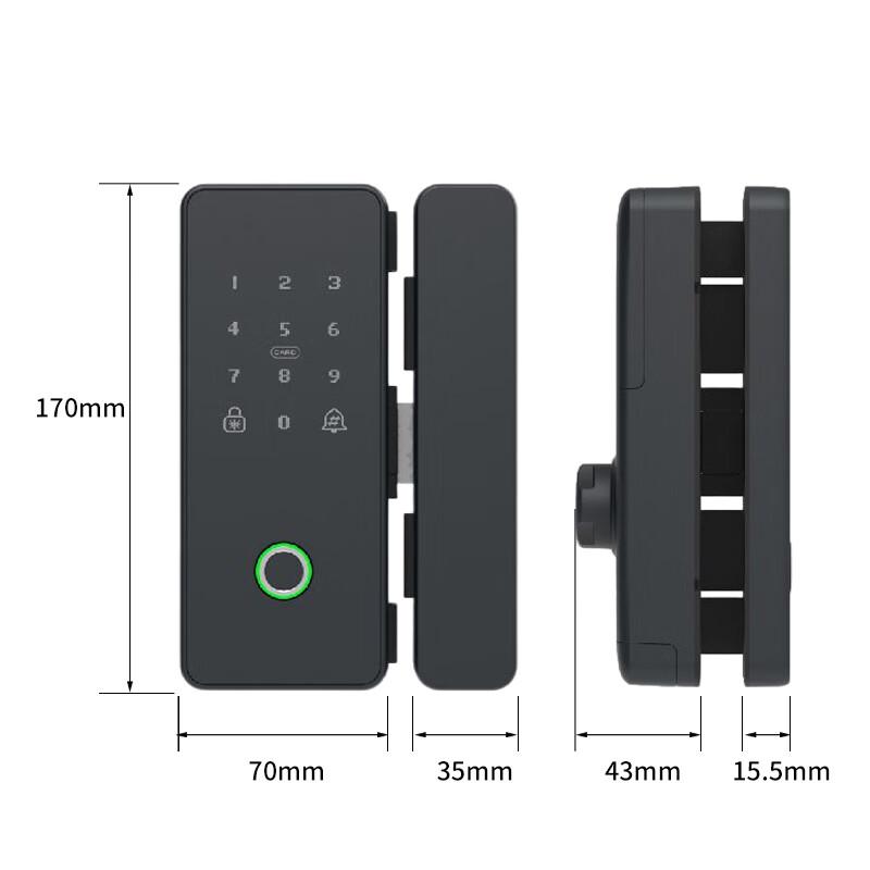 Nashide SJ218 Smart Glass Door Lock