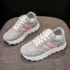 Fashion Platform Sneakers for Women 2026 Spring Lace Up Sports Running Shoes Woman Non Slip Thick Sole Increase Casual Sneakers