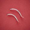 S925 Sterling Silver S-Shaped Bent Tube Beading Kit for DIY Bracelets and Necklaces