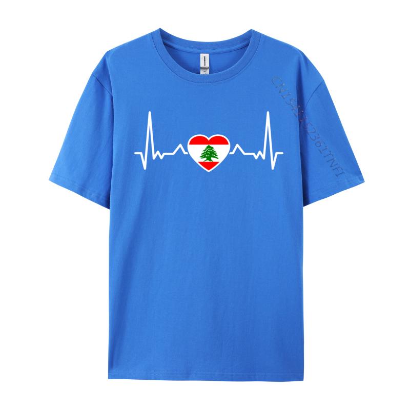Lebanon Heartbeat Lebanese Flag Crazy T Shirt Fashion Labrador Retriever Heartbeat Pure Cotton Unisexs Tops Tees Casual Sweatshirts