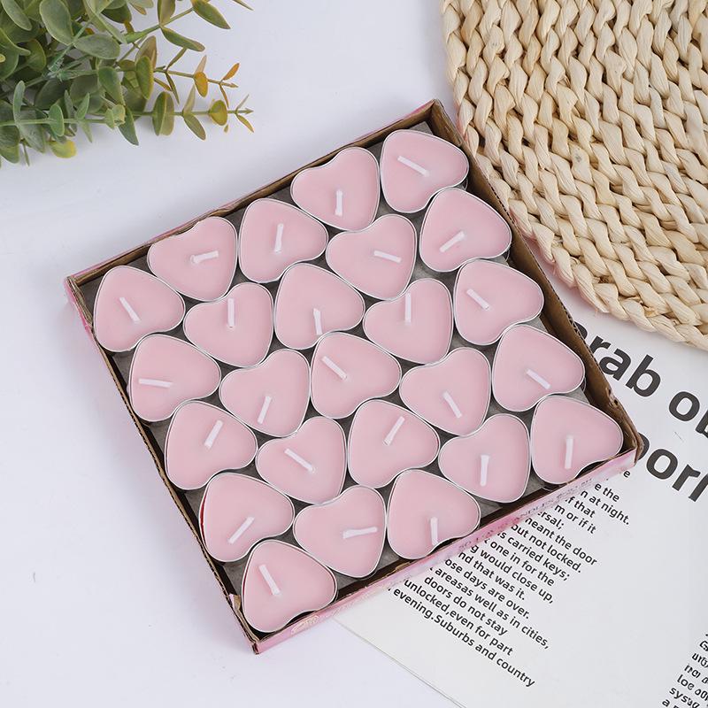 Heart-Shaped DIY Candle Set - 2-Hour Tealight for Valentine's, Proposal, or Birthday