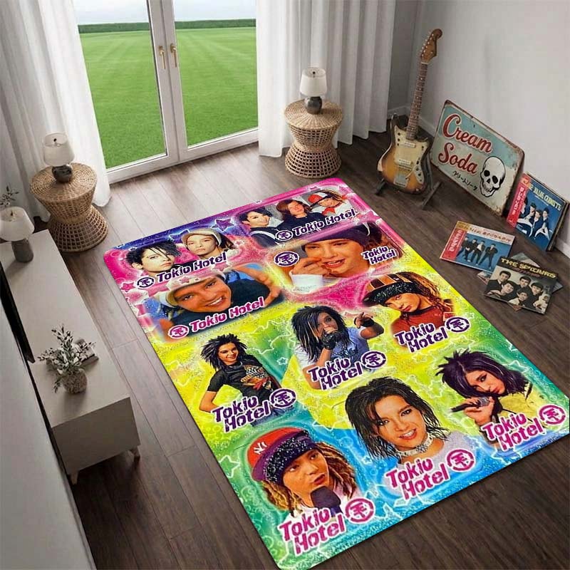 Germany Tokio Hotel Rug, Floor Mat for Computer Chair, Doormat,Living Room Rug, Bedside Carpet