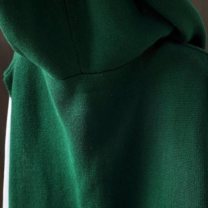 Weste für Damen Ärmellose Pullover Tops Gestrickte Unifarbene Kapuzenweste Oversize Locker Vielseitig Lässige Ärmellose Weste Top