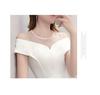 Women's Elegant White One-Shoulder A-line Midi Dress - Summer 2026 Slimming Style