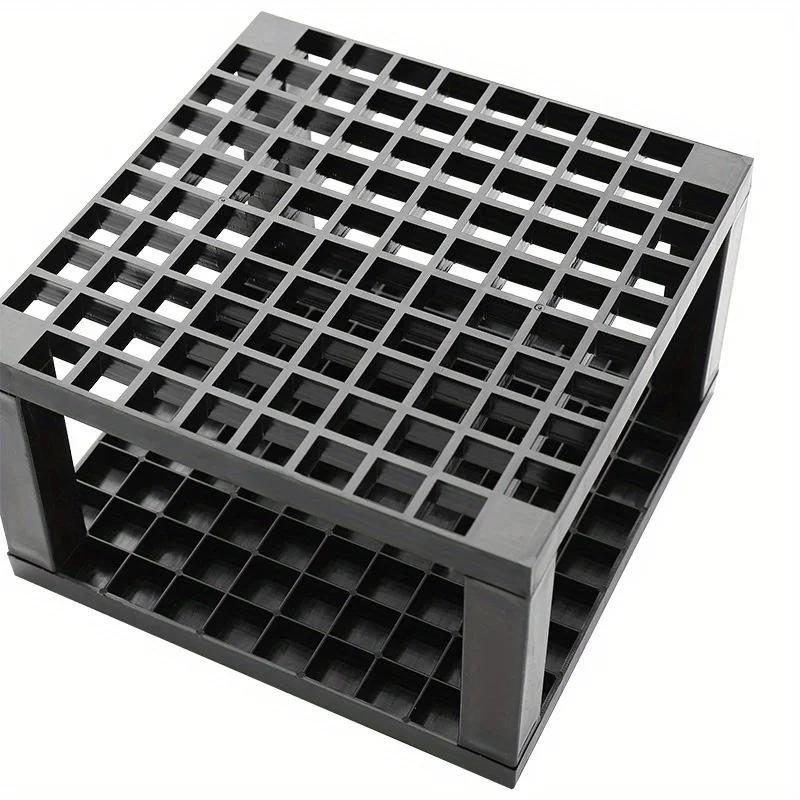 96 Grid Black Socket Pen Holder Painting Brushes Holder, Detachable Plastic Stationery Storage Tool Desk Organizer