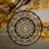 Vintage Metal Wind Chime with Intricate Mandala Design for Indoor Outdoor Garden Home Decor Holiday Christmas Halloween Thanksgiving
