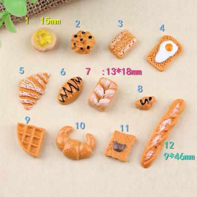 Simulation Food Breakfast Bread Cake Miniature Pretend Play Toys Dinner Tableware Doll House Accessories Kids Gift