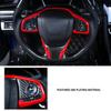 For Honda Civic 2016-2019 Car Interior Steering Wheel Frame Decor Cover Trim ABS