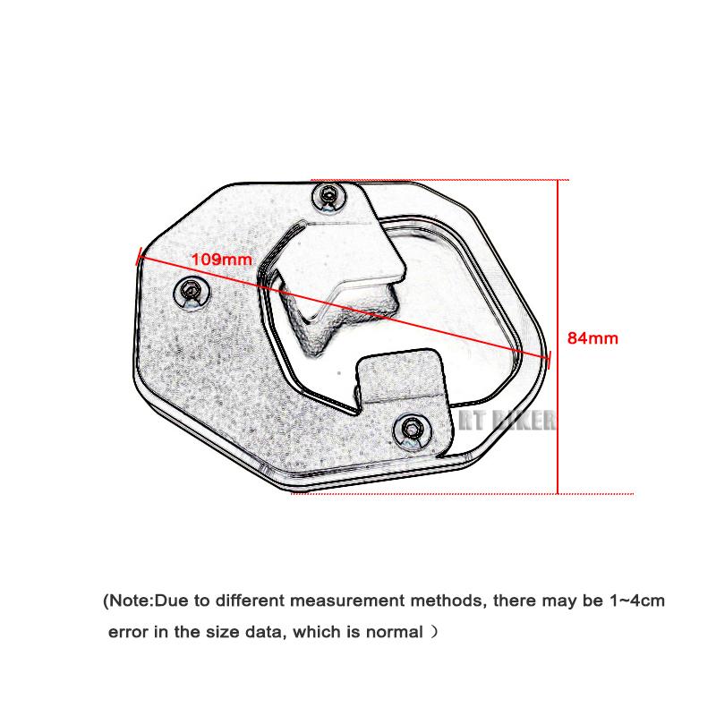 TENERE 700 Motorcycle Side Stand Enlarge Plate Kickstand Extension For Yamaha Tenere700 XTZ 700 T7 T700 2019 2020 2021 2022 2023