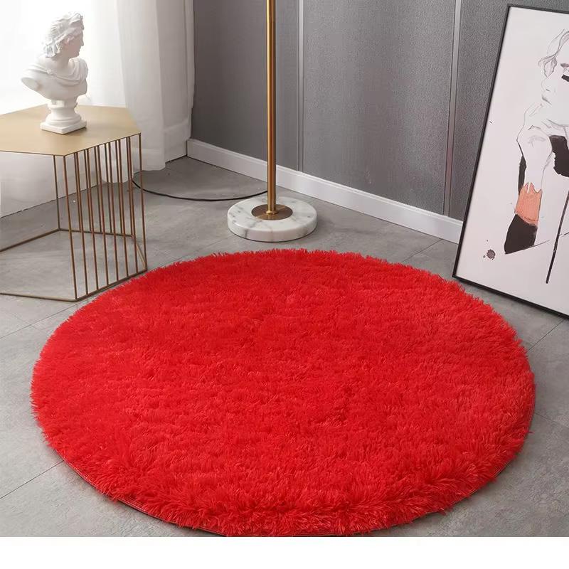 Super Soft Plush Round Rug Mat Fluffy White Carpets For Living Room Home Decor Bedroom Kid Room Decoration Salon Thick Pile Rug