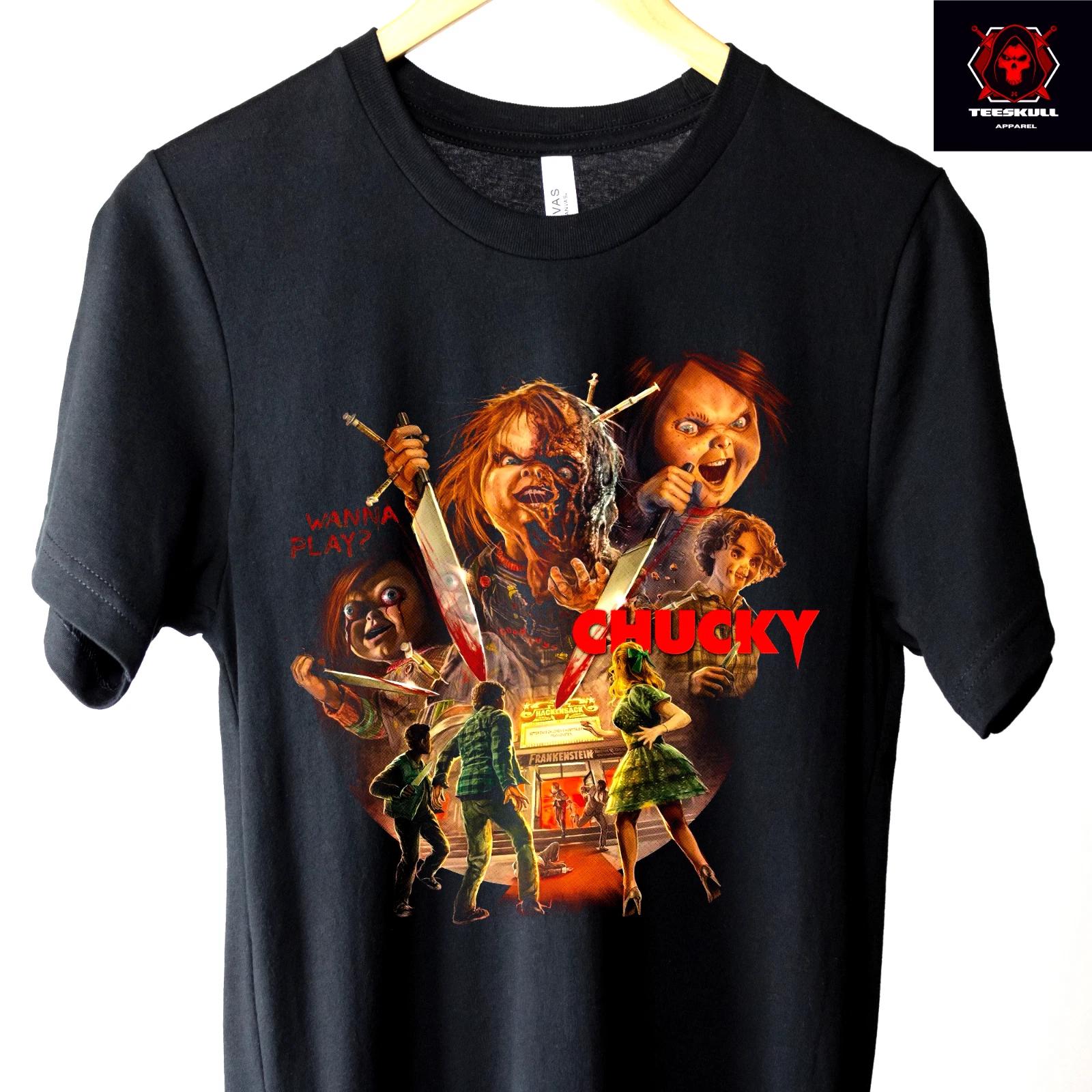 Chucky (1988) Retro Horror Movie Character Unisex Premium Cotton T-Shirt 4XL