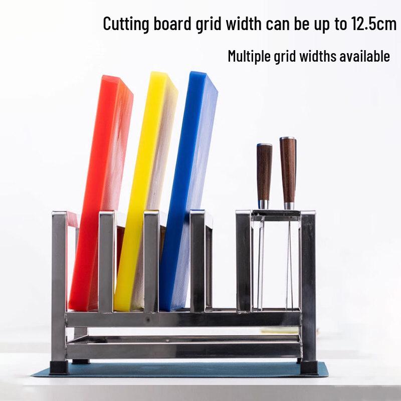 HPMILY 304 Stainless Steel Knife & Chopping Board Holder