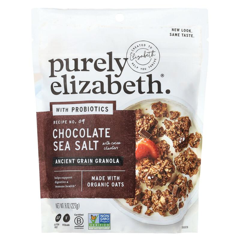 purely elizabeth. Ancient Grain Granola with Probiotics. Chocolate Sea Salt with Cocoa Clusters, 8 oz (227 g) sold by Joom