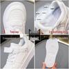 2025 Spring/Autumn Waterproof Leather Girls' White Sneakers