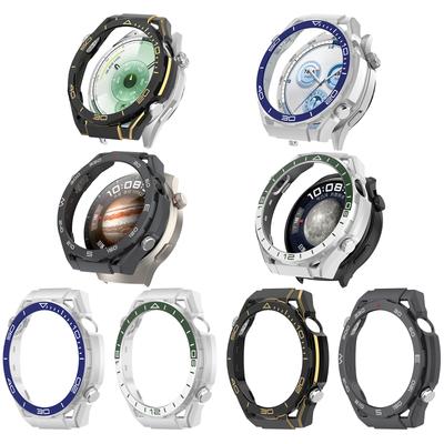 Étui de protection Évidé Cadre de montre Pare-chocs Étui PC Évidé Cadre de montre Pare-chocs pour Huawei Watch GT6 46mm Accessoires