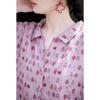 Strawberry Pink Retro Linen Cardigan: Versatile Summer Sun Protection Top