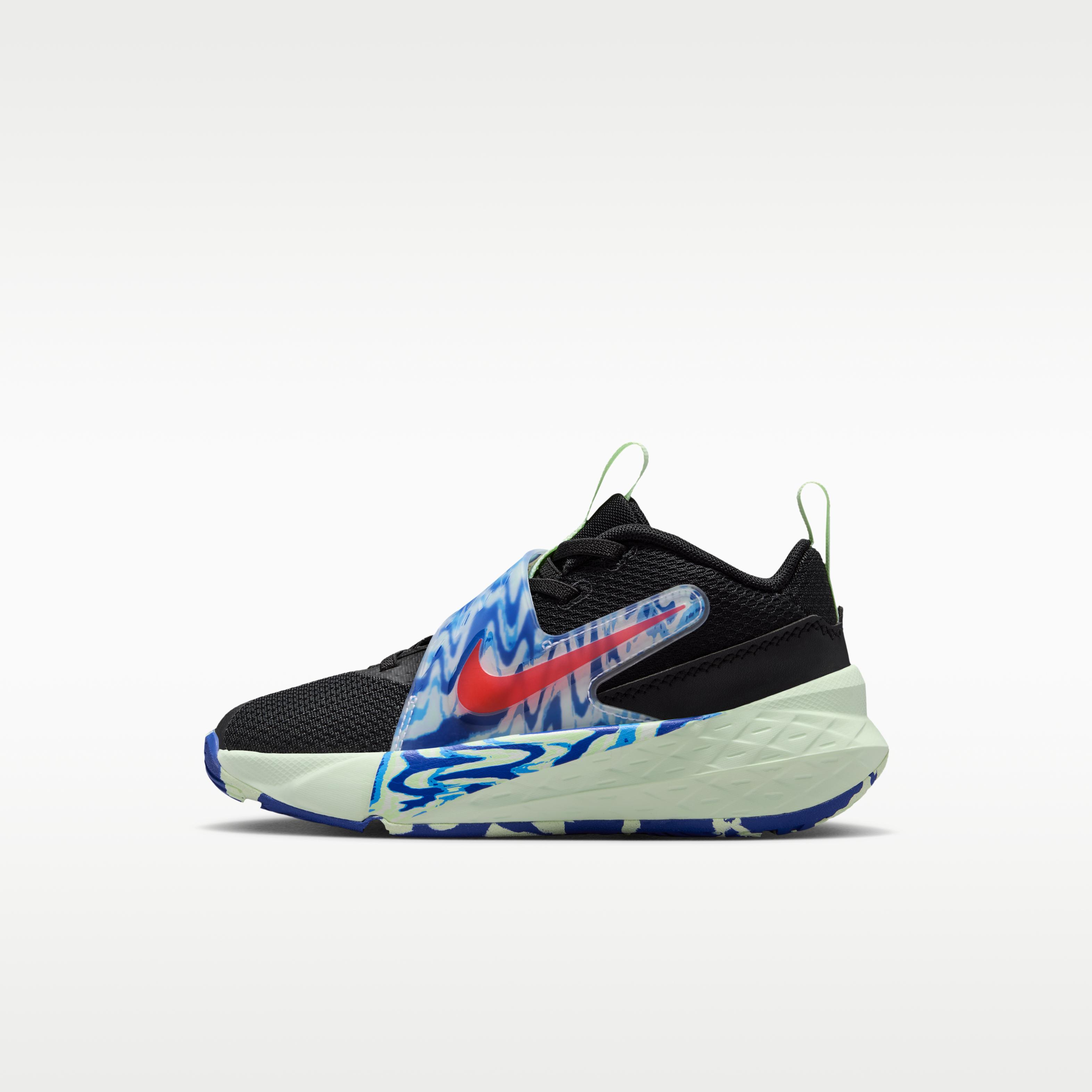 Nike Team Hustle D 12 Black Royal Volt Bright Crimson (PS) 29.5