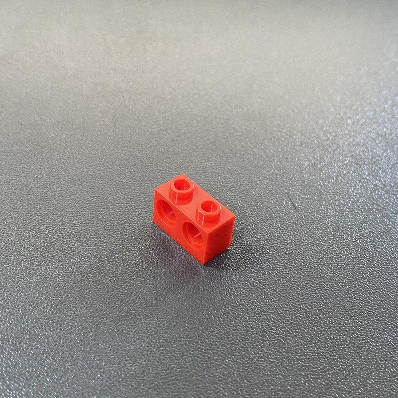 Technology Small Particle Building Block Spare Parts 32000 Compatible Building Block 3200026 Black 1X2 Brick With Two Holes