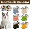 Detachable Stainless Steel Cat Bowl, Raised Tilted Feeder with Anti-Slip Base,High-quality Anti-Tip Food & Water Bowl for Cats