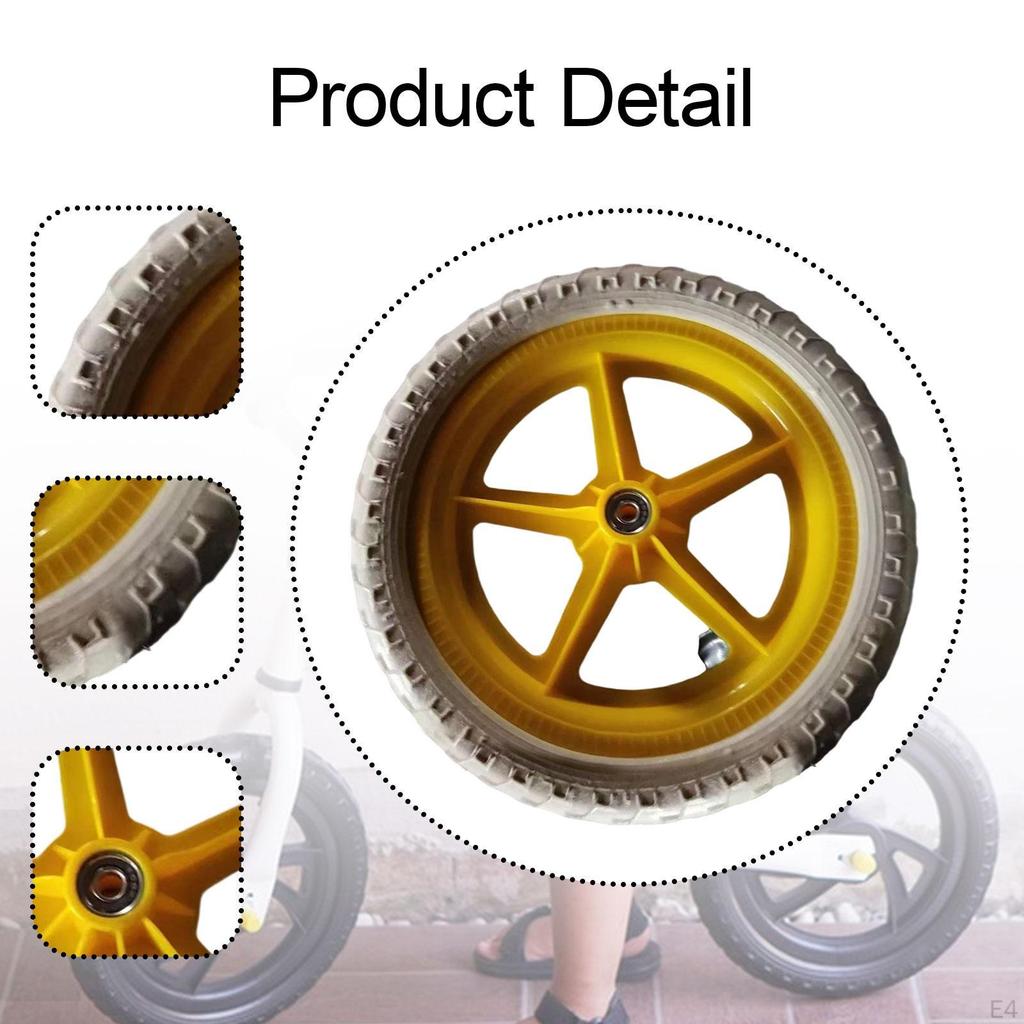 1 Pair 27cm Lightweight Non-slip Replacement Balance Bike Wheels Repair Birthday Gift Toys