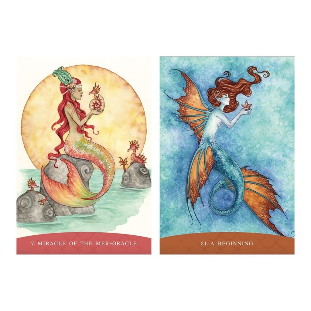 Kancharo Oracle Cards, 45-Piece Tarot Card Set [Sisters of the Sea], Includes Japanese Oracle Card Basic Instructions & Pouch (Authentic)