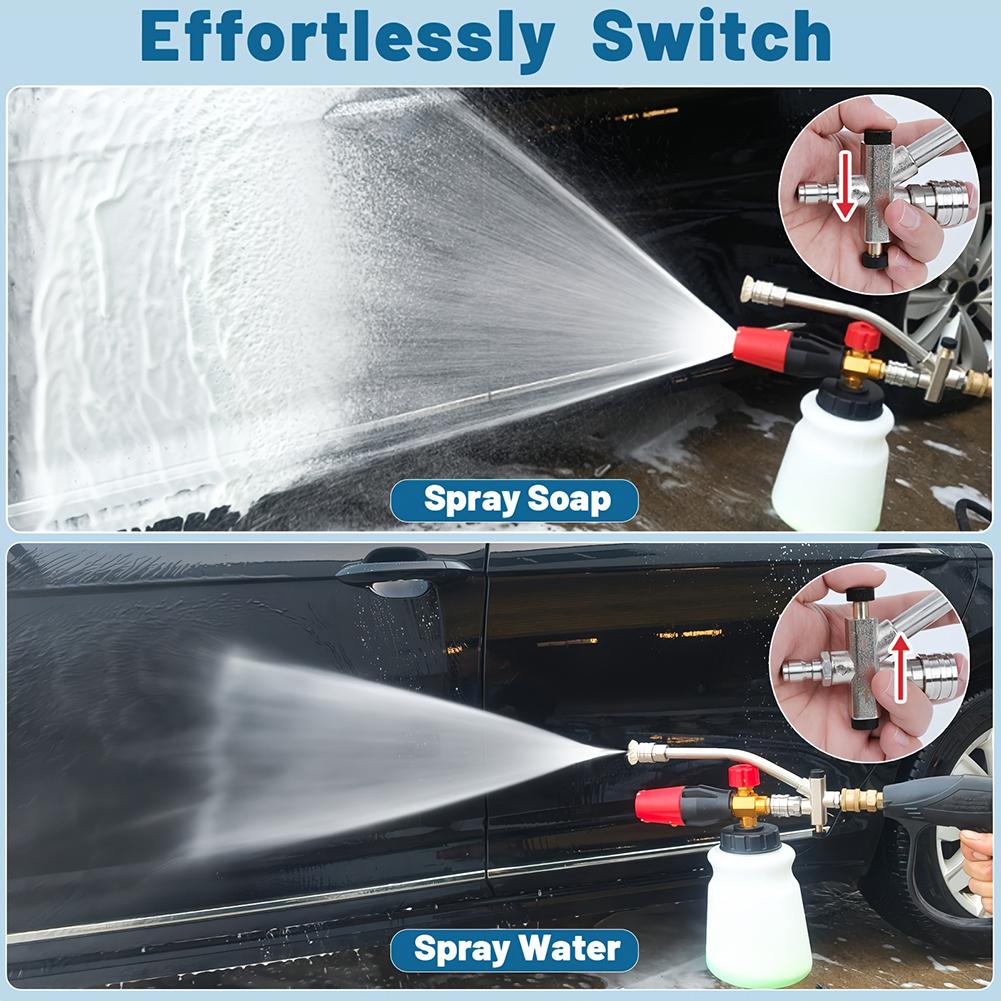 Pressure Washer Double Tip Attachment With 5pcs Pressure Washer Nozzles Multipurpose Washer Extension Rod Kit For Home Cleaning