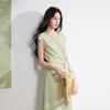 Sancai Summer A-Line Tie-Strap Long Dress