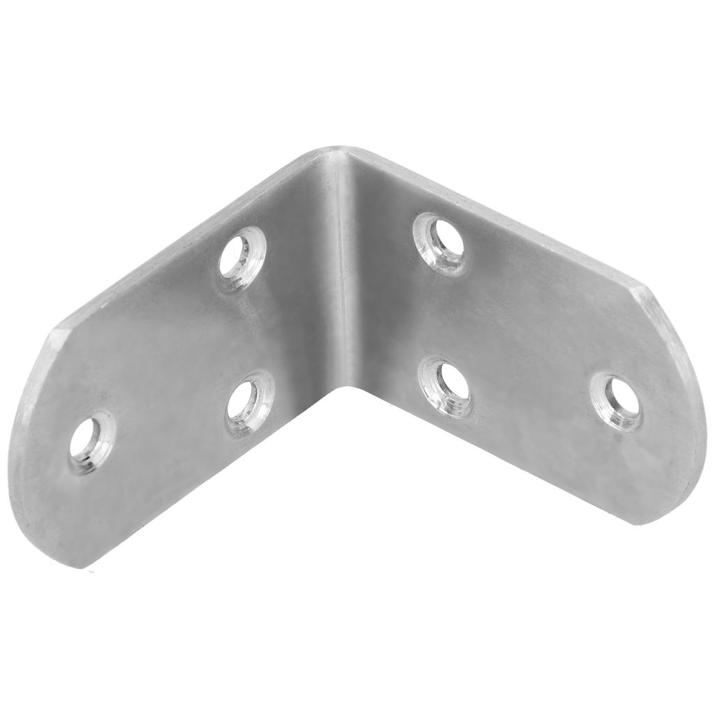 10Pcs Corner Brace Stainless Steel Thicken Right Angle Bracket Connector for Shelf Furniture