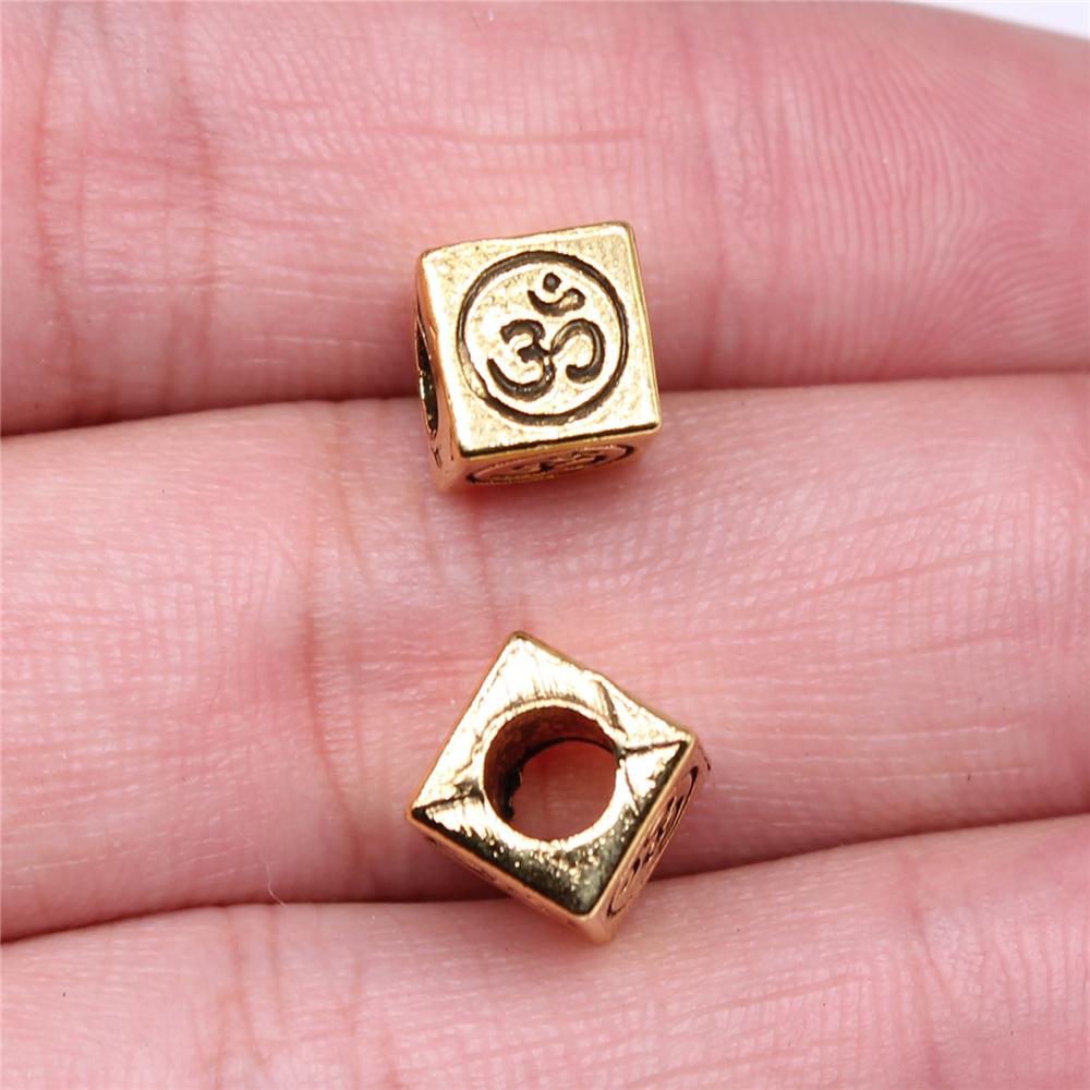 20pcs OM Charms Beads For Jewelry Making DIY Craft Handmade Pendant Cute Bracelet Earrings Necklace Jewelry Findings
