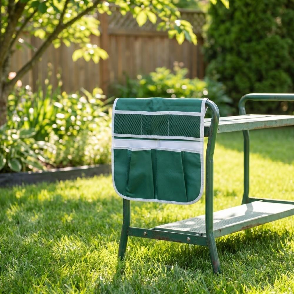 2PCS Portable Garden Kneeler Tool Bag 600D Oxford Cloth Garden Tool Pouch  Yard and Patio Use