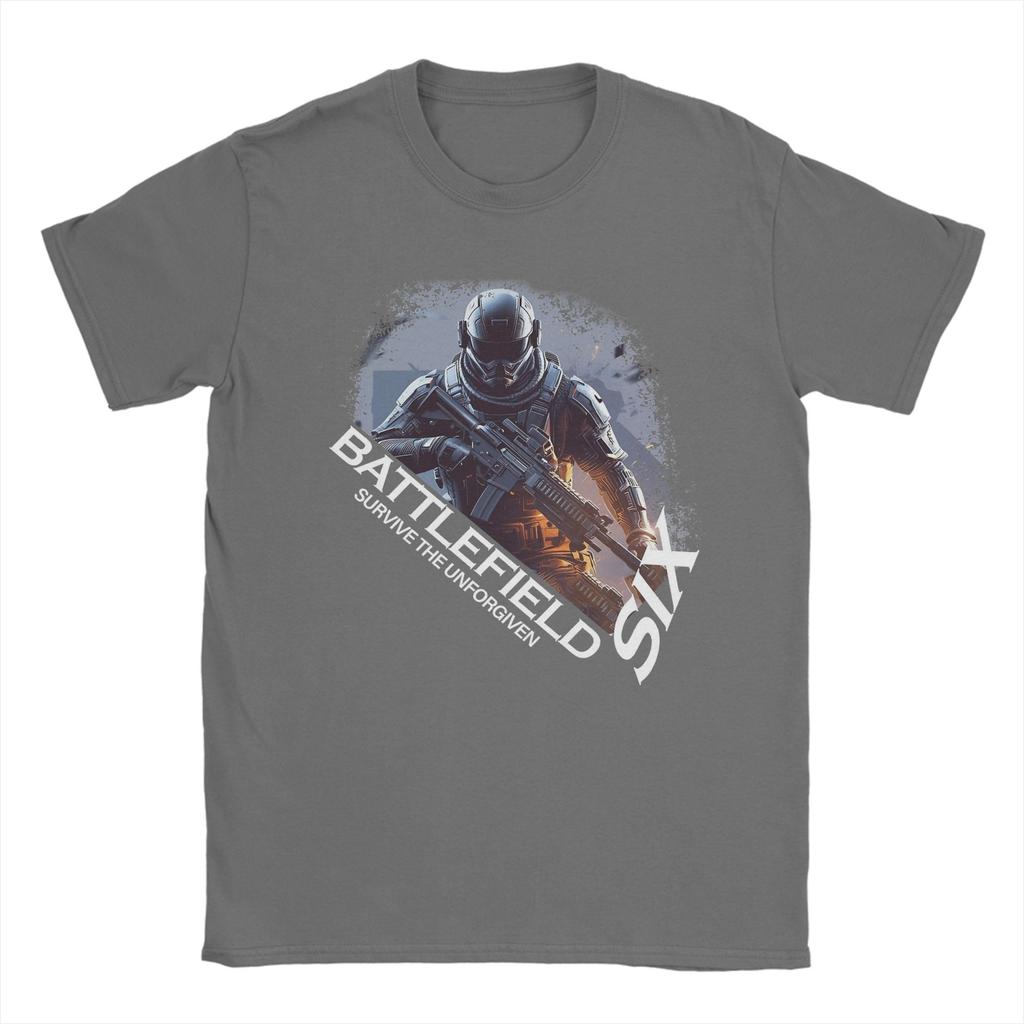 Herren Damen Schlachtfeld 6 Lustige Spiele BF6 T-Shirt Baumwolle Grafikdruck T-Shirts Oberbekleidung