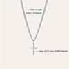 Fashion Minimalist Cross Pendant Necklace for Men Perfect Gift for Boyfriend Trendy Stylish Jewelry