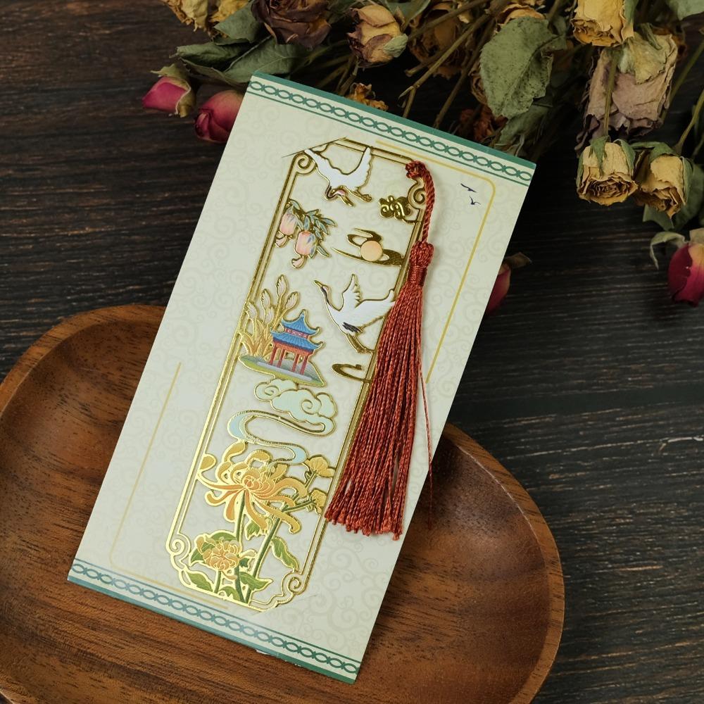 

Metal Book Clip Tassel Pagination Mark New Brass Bookmark Student Gift Style 3