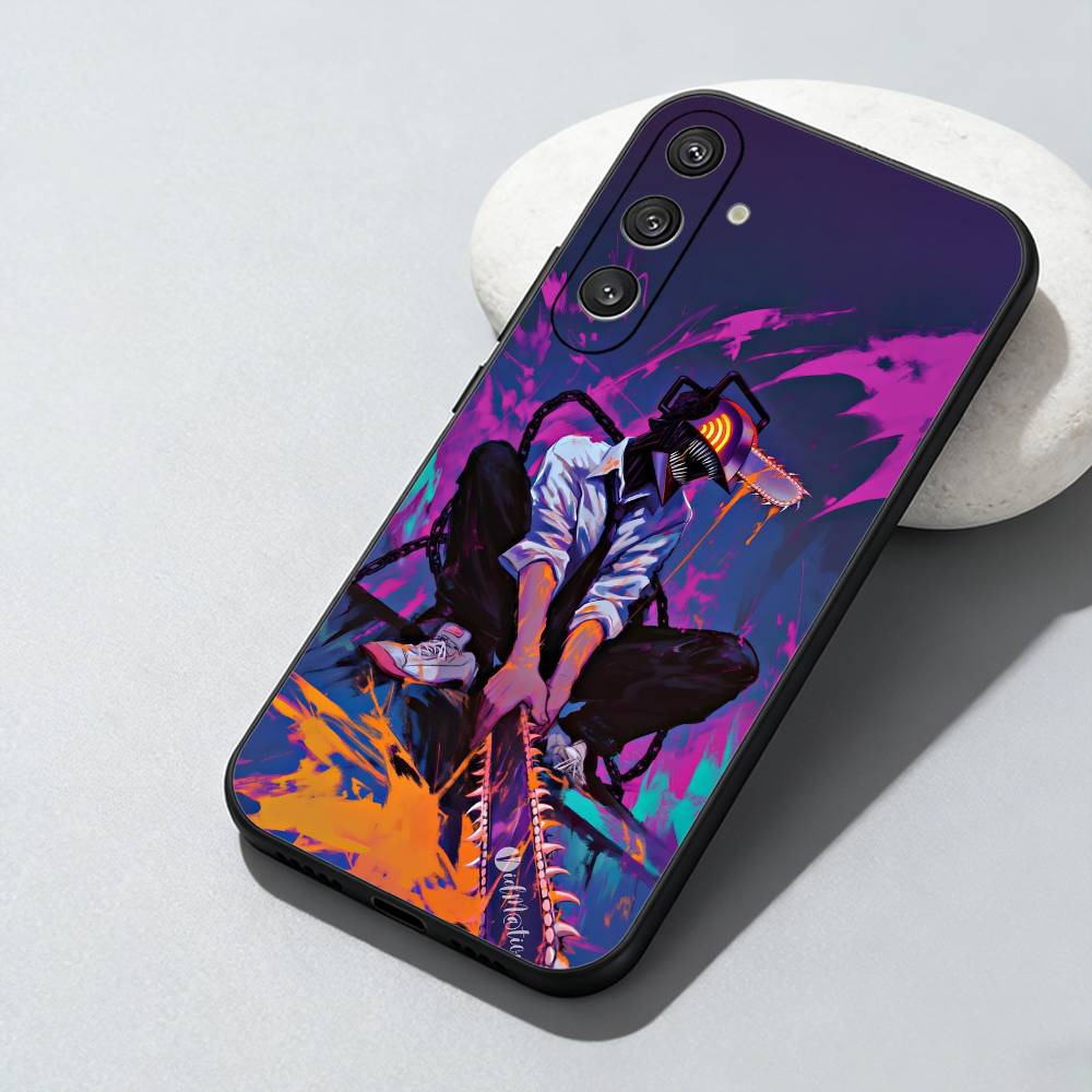 D-Denji C-Chainsaw Man  Phone Case For Samsung Galaxy A73,A72,A71,A70,A52,A51 Others Soft Black Cover