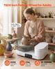 Pottery Wheel for Adults, 36 and 28 cm Turntables, 450W Electric Table Top Pottery Wheel with Foot Pedal, 30-300 RPM Adjustable Speed, Aluminum Body,
