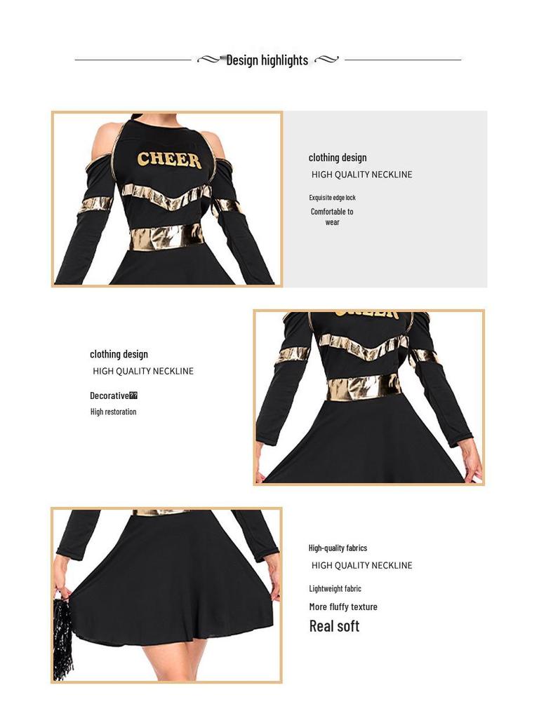 Fashionable European and American Cheerleader Cosplay Costume for Girls