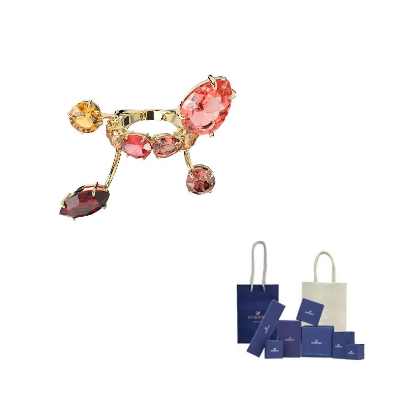 Swarovski Edelstein Strahlender Luxus Kristallring Damenringe Candy 5600761 52 beige
