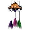 Wooden Halloween Door Hanger Decoration Set with 3 Brooms (Thickness 5)