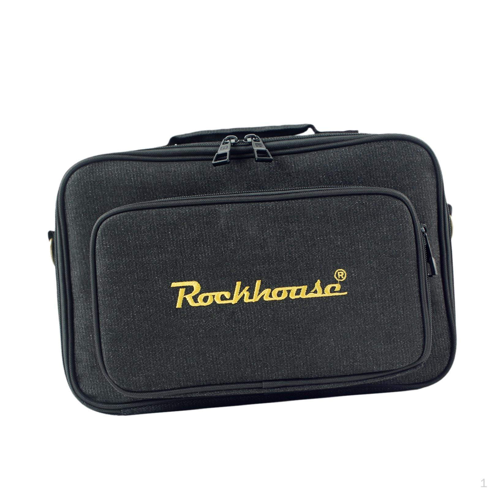 

Bag for Guitar Effect Pedals, Carrying Case Scratch-resistant Gig Bag, S чорний