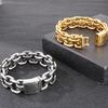 20MM Men's Stainless Steel Viking Braided Chain Bracelet for Man Woven Rope Bangle Cool Hip Hop Motorcycle Biker Jewelry 23.5CM