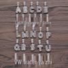 Rock Candy Letter Pendant: Trendy European & American Hip-Hop Style Copper Zircon Necklace with 26 English Alphabet Options